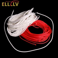 elllv 5mpack 1 2mm 1 6mm white red pe braided fishing line for jig hook rigging diving spear fishing stainless steel wire core