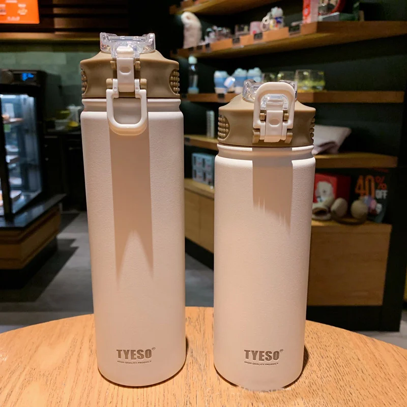 

Stainless Steel Water Bottle Thermos Coffee Travel Mug Beer Cup Thermal Vase Tyeso Flask Termos Tumbler Thermo Cups Insulated