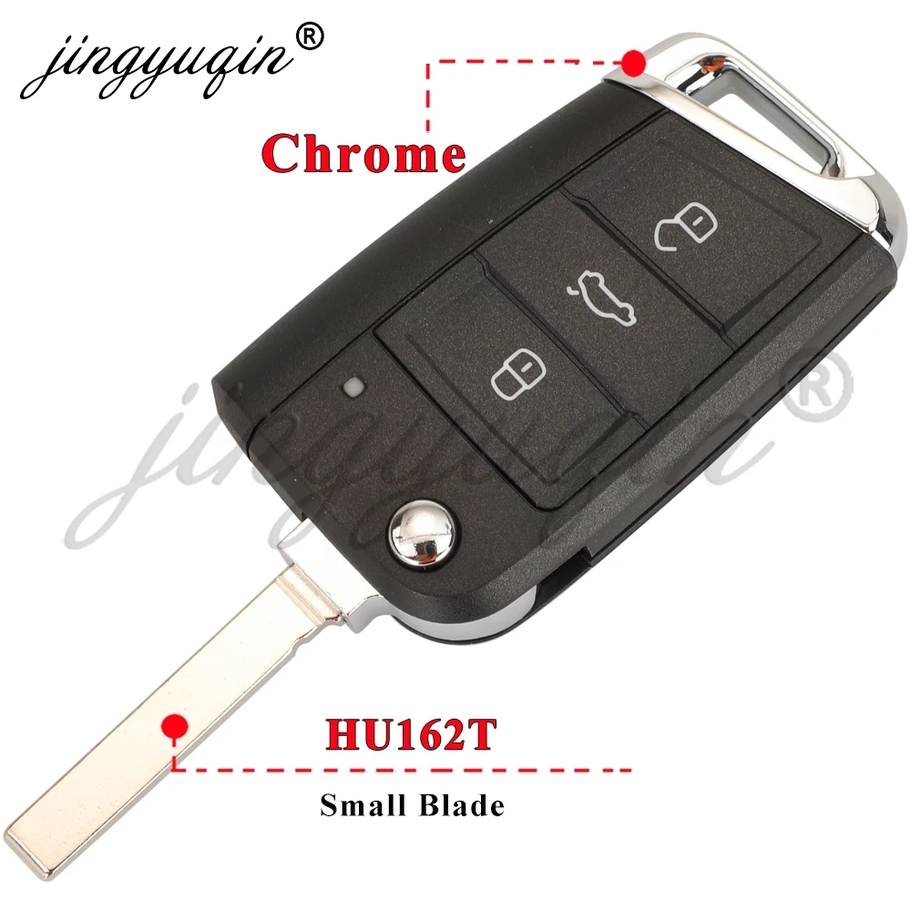 

Выдвижной Ключ-пульт Jingyuqin 5GD959752A/B С Чипом MQB49 434 МГц Для VW Golf Polo Tiguan Touran MK7 Volkswagen Skoda Seat
