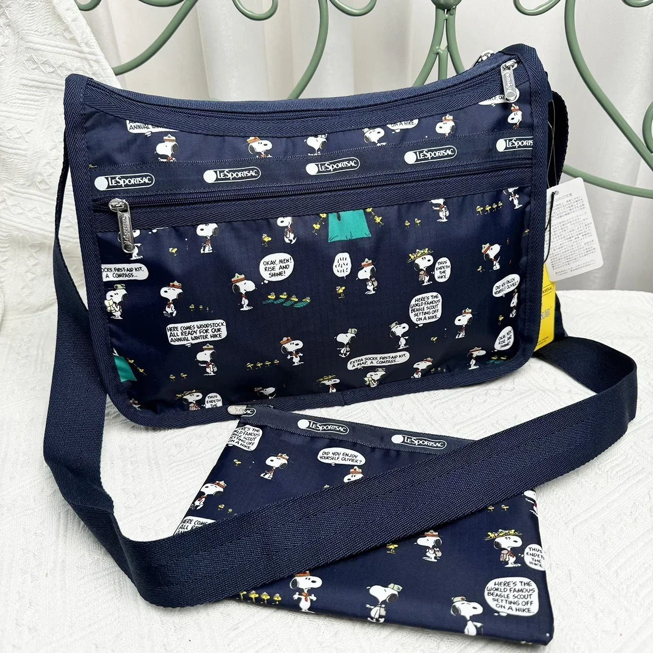 Lesportsacs Сумка Снупи с мультяшной собакой модная ручная сумка через плечо карман