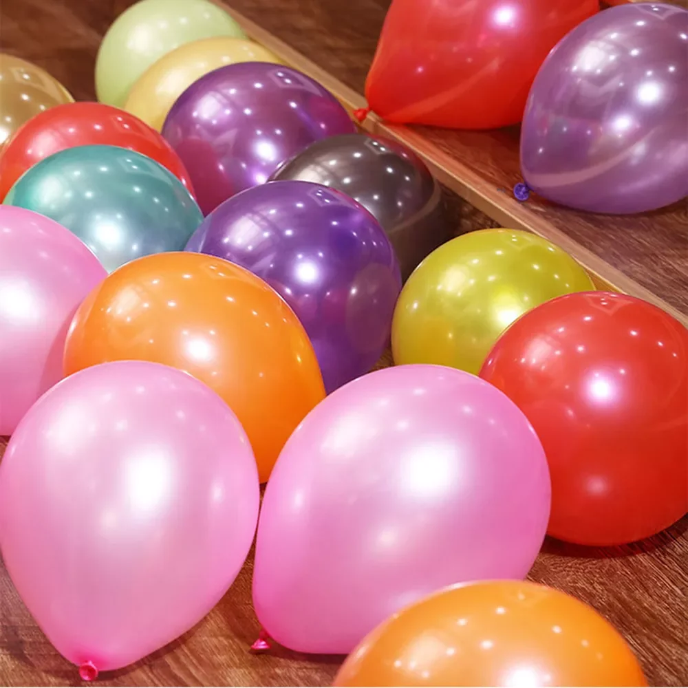 

JMT 30/50pcs 10 12 Inch Mix Colorful Pearl Latex Balloon Wedding Happy Birthday Party Decoration Air Ballon White Pink Blue