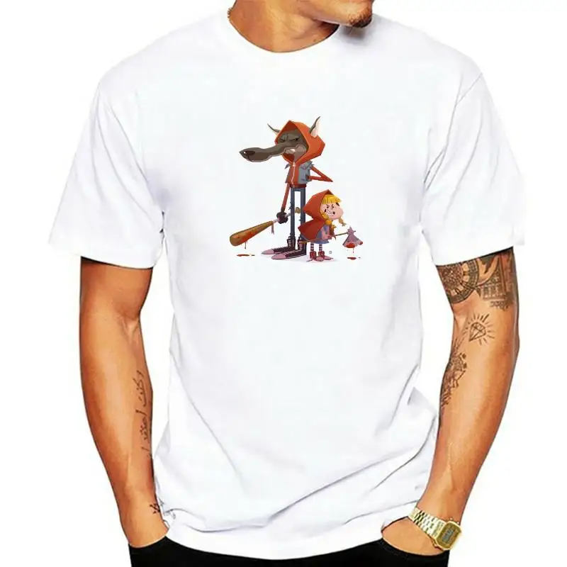 

Мужская футболка с принтом «плохой волк»