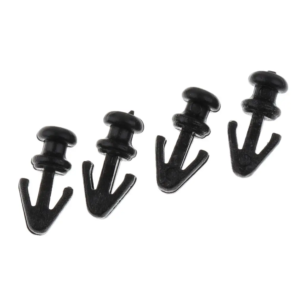 100 шт. черные молдинговые зажимы с отверстием 6 8 мм для фокуса