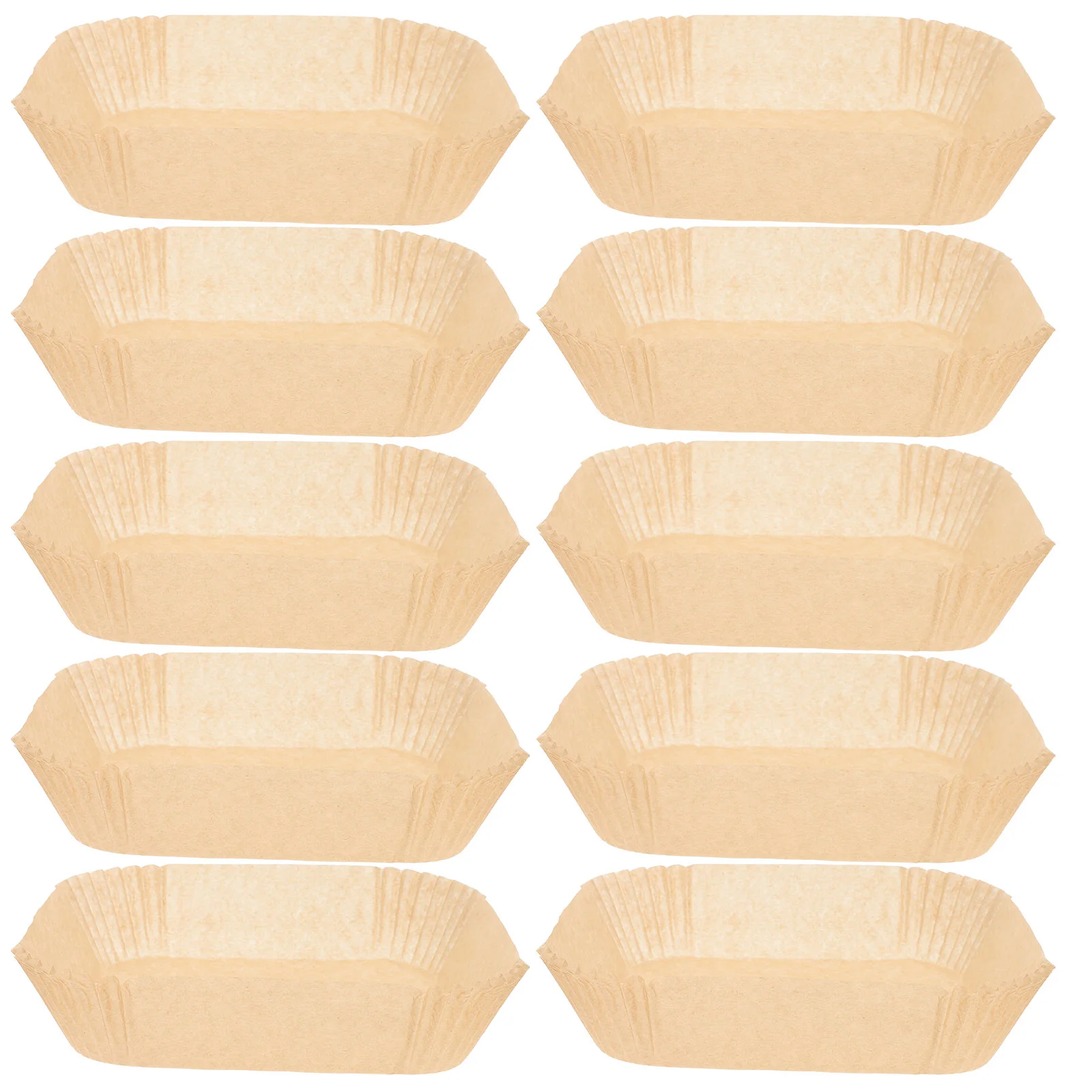 

100 Pcs Air Fryer Paper Disposable Baking Pan Barbecue Tools Supplies Tray Virgin Wood Pulp Pans Heat-resistant Liner