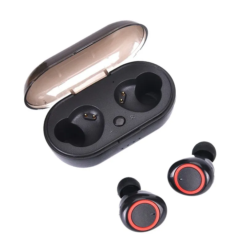 Купи Y50 TWS Bluetooth 5.0 Earphone Wireless Headphone Stereo Headset Sport Earbuds Microphone With Charging Box For phone за 346 рублей в магазине AliExpress