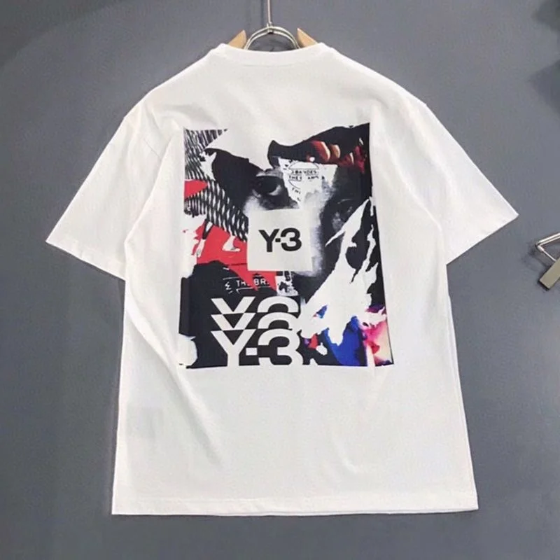 

Y-3 Yohji Yamamoto 23SS Ранняя весна модный бренд Y3 Повседневная Спортивная Футболка свободная цифровая печать короткий рукав мужской бренд Ins