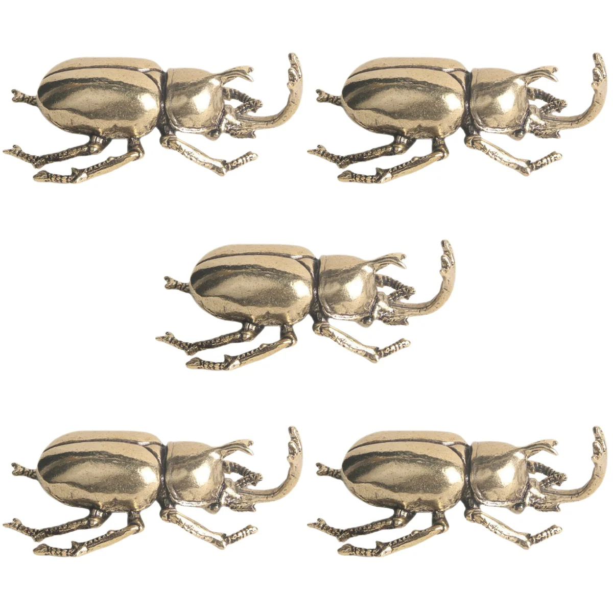 

5pcs Beetle Mini Tabletop Ornament Desktop Beetle Decoration Mini Beetle Statue