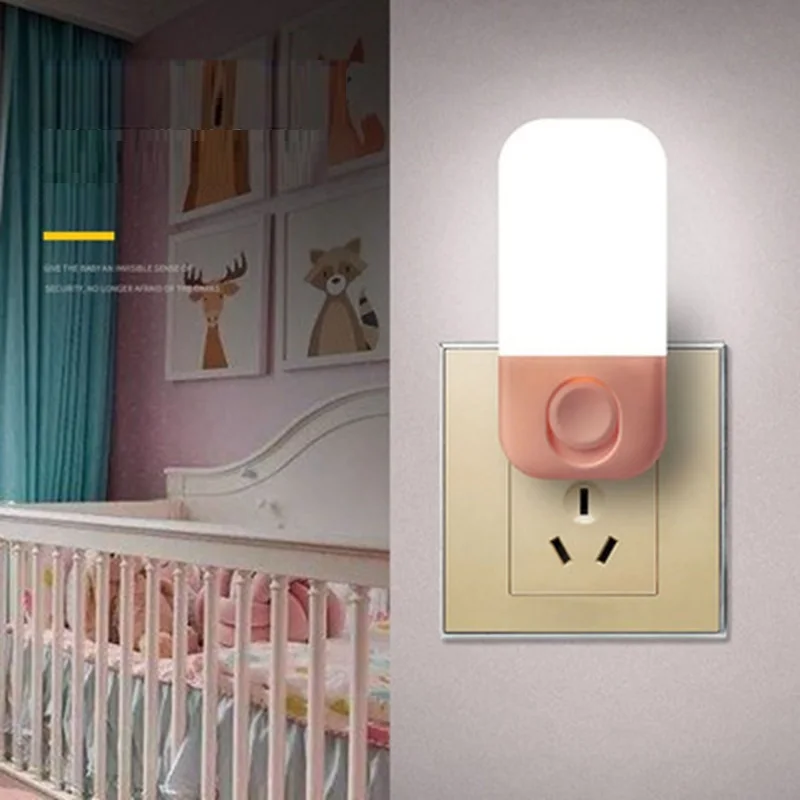 

LED Night Light Creative Plug-In Wwitch Energy-Saving Night Lamp Ciorridor Bedroom Lighting