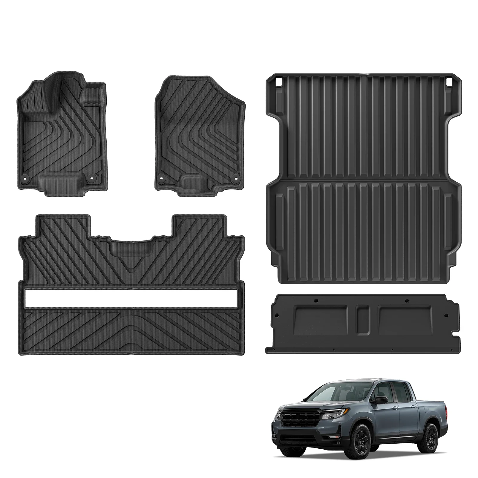 Автомобильные коврики LUCKEASY для Honda Ridgeline 2017-2024 груза подкладка багажника