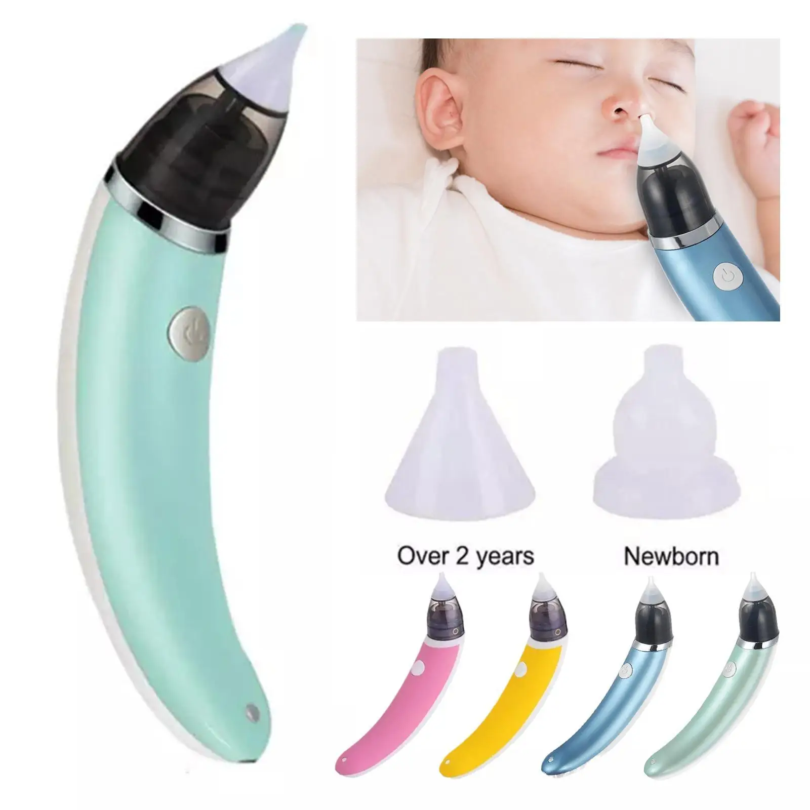 

Electric Baby Nasal Aspirator Electric Nose Cleaner Sniffling Equipment Safe Hygienic Nose Snot Cleaner For Newborns Boy Girls