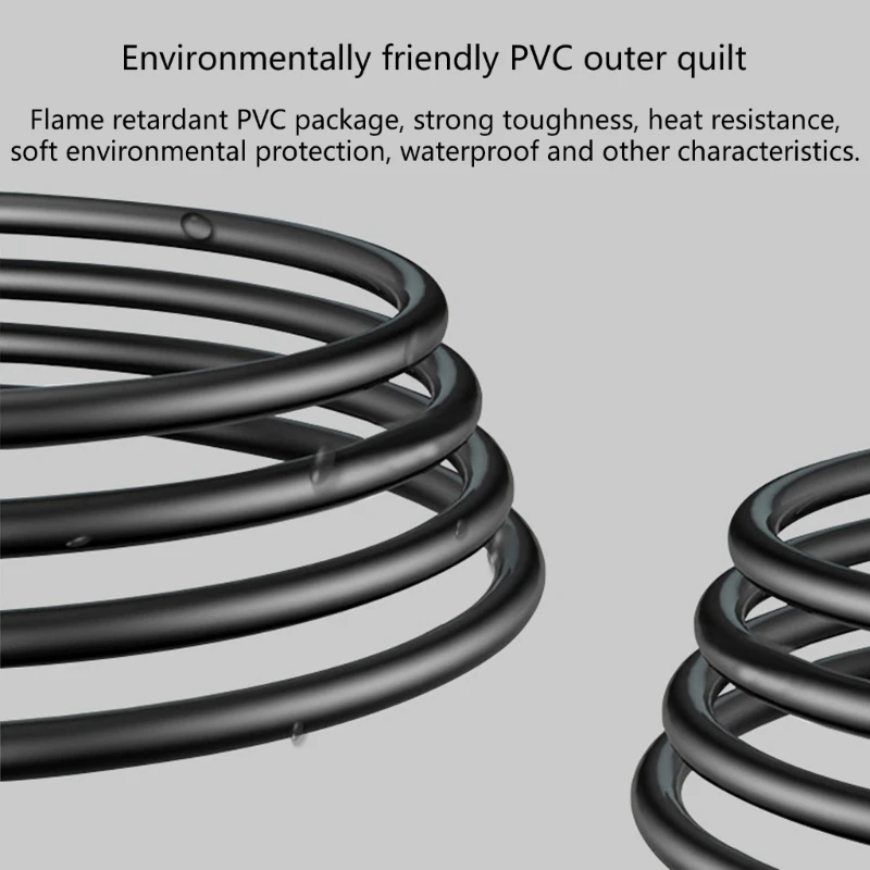 Простой в использовании силовой кабель длиной 1 5 м прямоугольный EU4 8 мм с