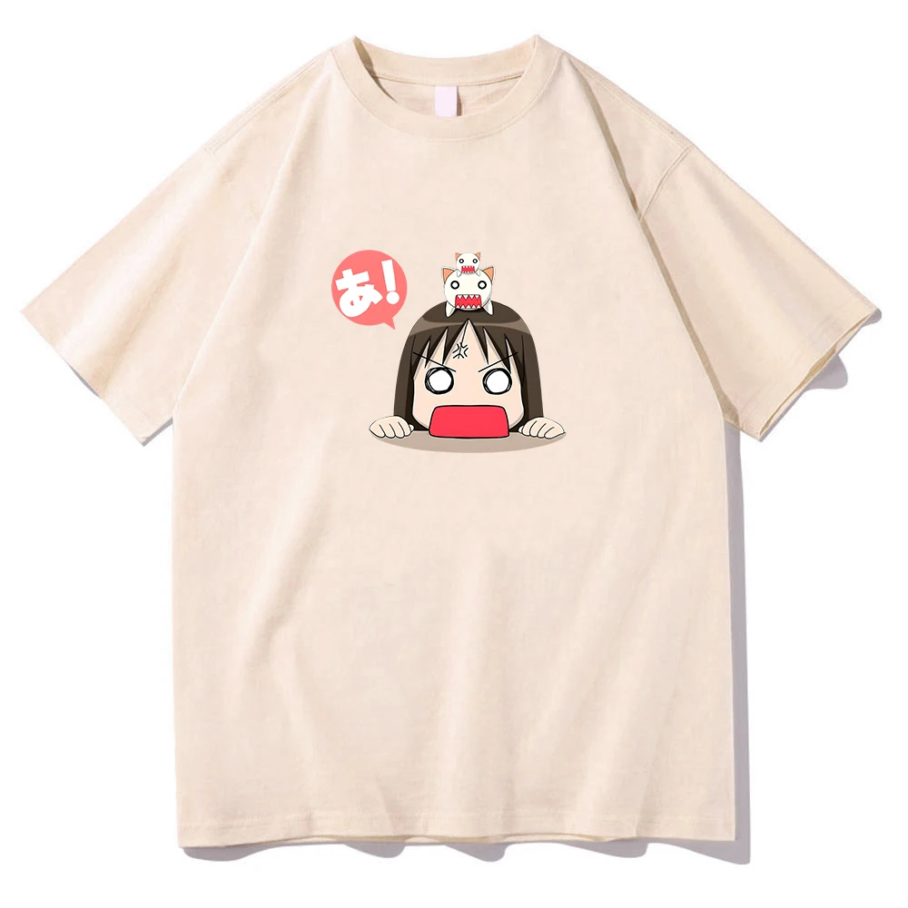 

Ayumu Kasuga Osaka The Girl and Cat Shouted Graphic T Shirts Women 100% Cotton Tshirts Manga/Comic Tees Short Sleeve Aldult Full