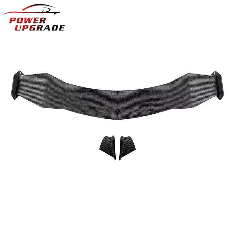 Сухое углеродное волокно задний спойлер для багажника комплект заднего крыла