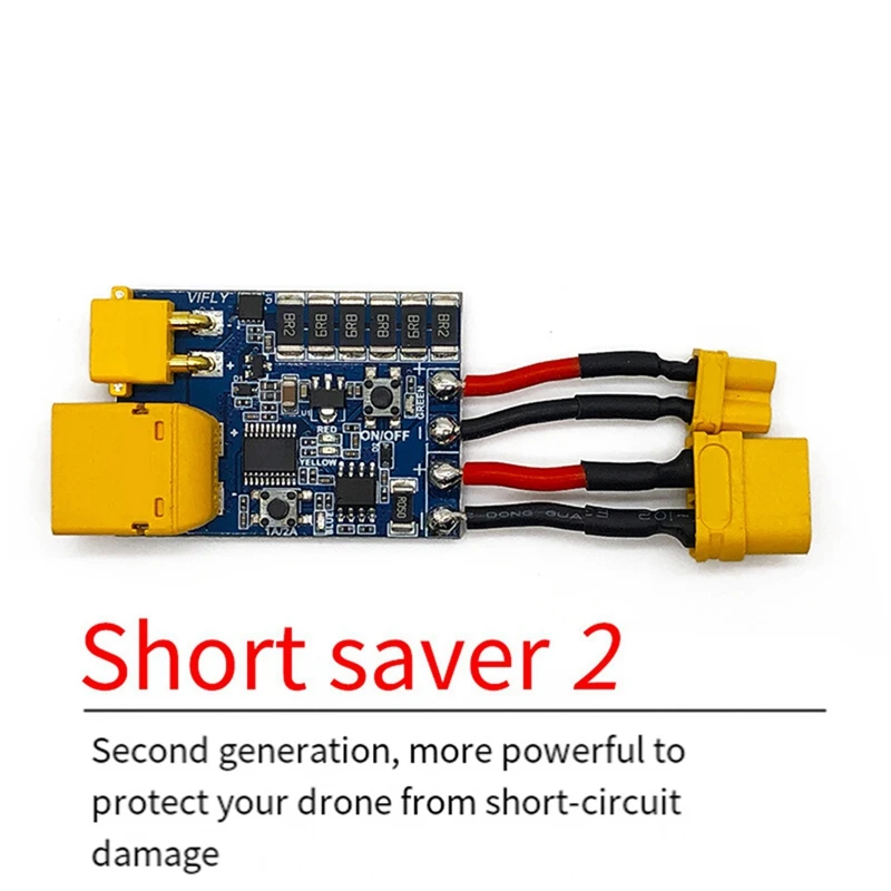 Фото WOWFU-Shortsaver 2, умный дымовой стопор, электронный предохранитель для предотвращения короткого замыкания и перегрузки по току для FPV Racing RC Drone №4