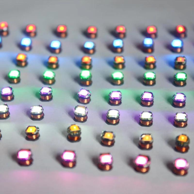 

10PCS 4.3mm LED Light Beads Colorful Lightbulb Induction Decorative Lamp Wireless Light-beads Luminous Bulb for Diy Model