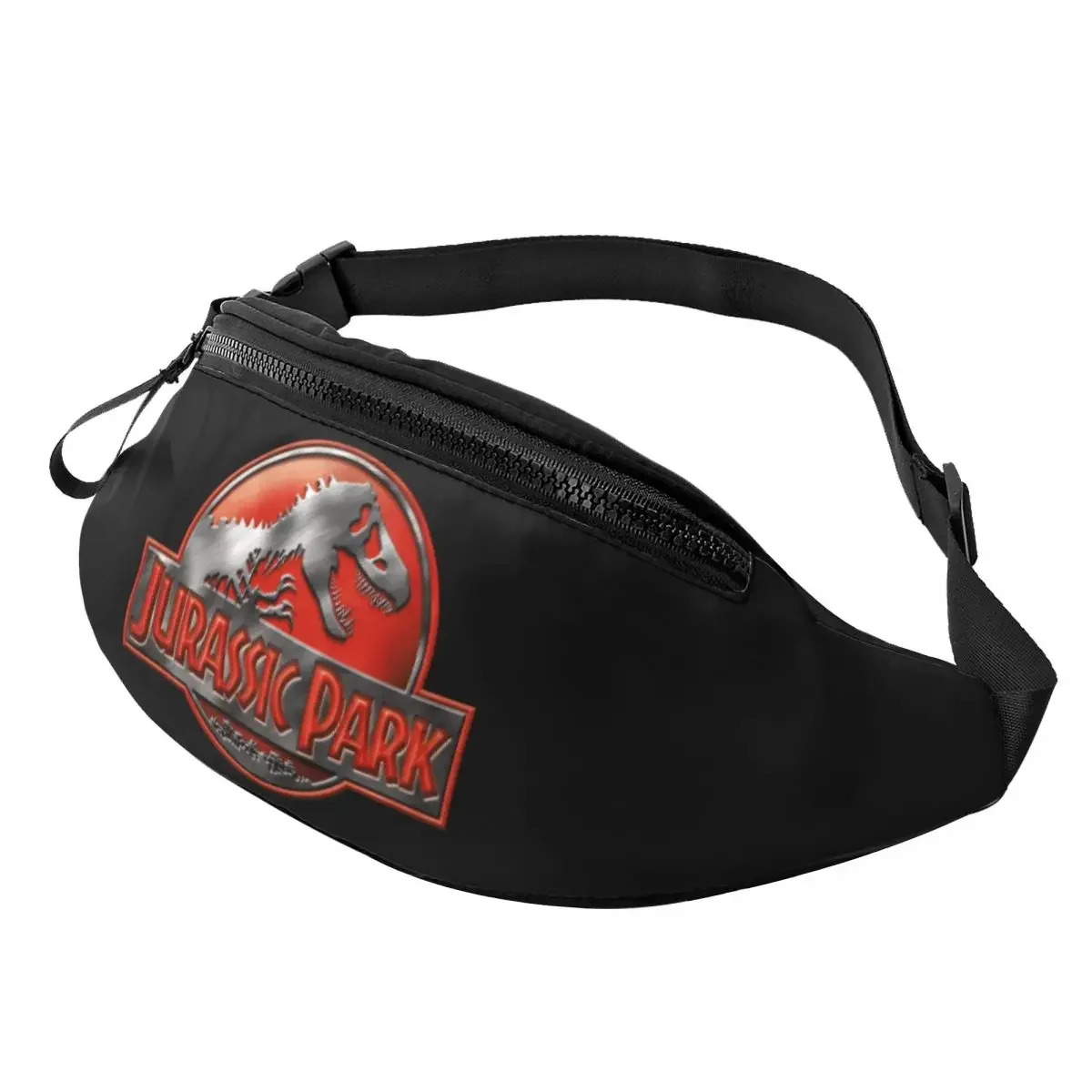 

Jurassic Park Fanny Pack Men Women Custom Ancient Animal Dinosaur Crossbody Waist Bag for Travel Hiking Phone Money Pouch