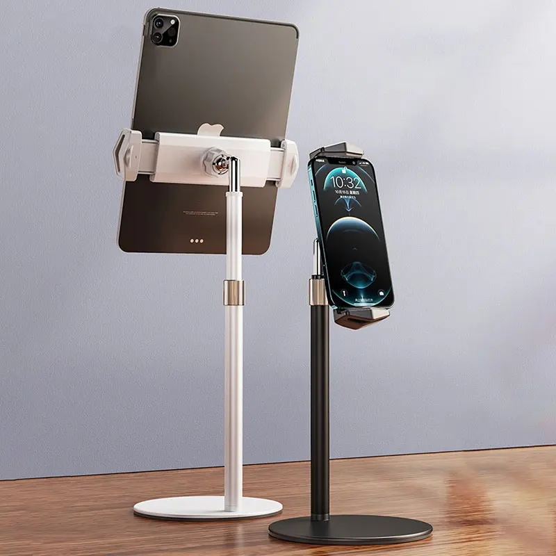 Aluminum alloy Scalable Desktop Tablet Phone Stand Holder Adjustable Support For iPad Pro 12.9 iPhone Desk Mount Bracket |
