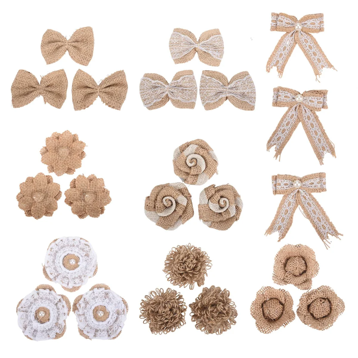 24 шт. в 1 комплекте цветок мешковины винтажные льняные материалы ручной работы