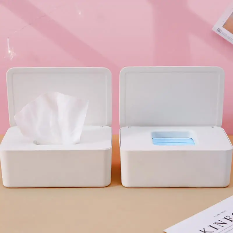 

Plastic Tissue Box Desktop Wet Wipes Dispenser Holder Dry Wet Tissue Paper Case Box Mask Napkin Storage Box Holder Container