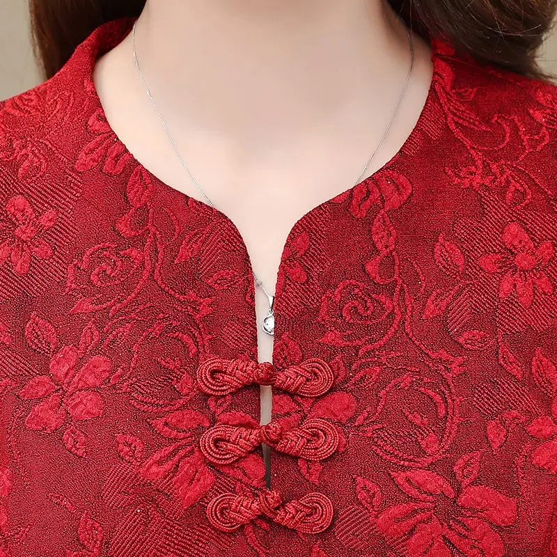 Plus Size Autumn Winter Elegant Dress V Neck Vintage Long Sleeve Party Maxi Robe Femme Slim Waisted 5XL J103 | Женская одежда