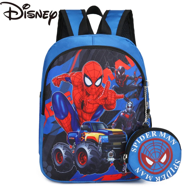 

Disney Cartoon Spider-Man Children's Backpack Frozen Kindergarten School Bag Captain America Boys Girls Fashion Backpacks