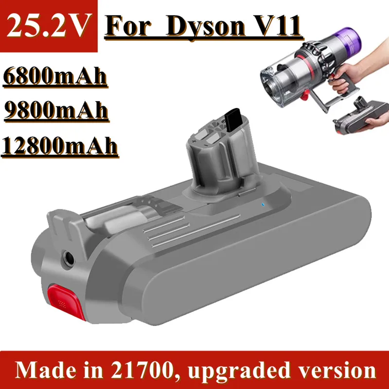 

Перезаряжаемая батарея для пылесоса Dyson V11, 25,2-6800 мАч, 12800 в