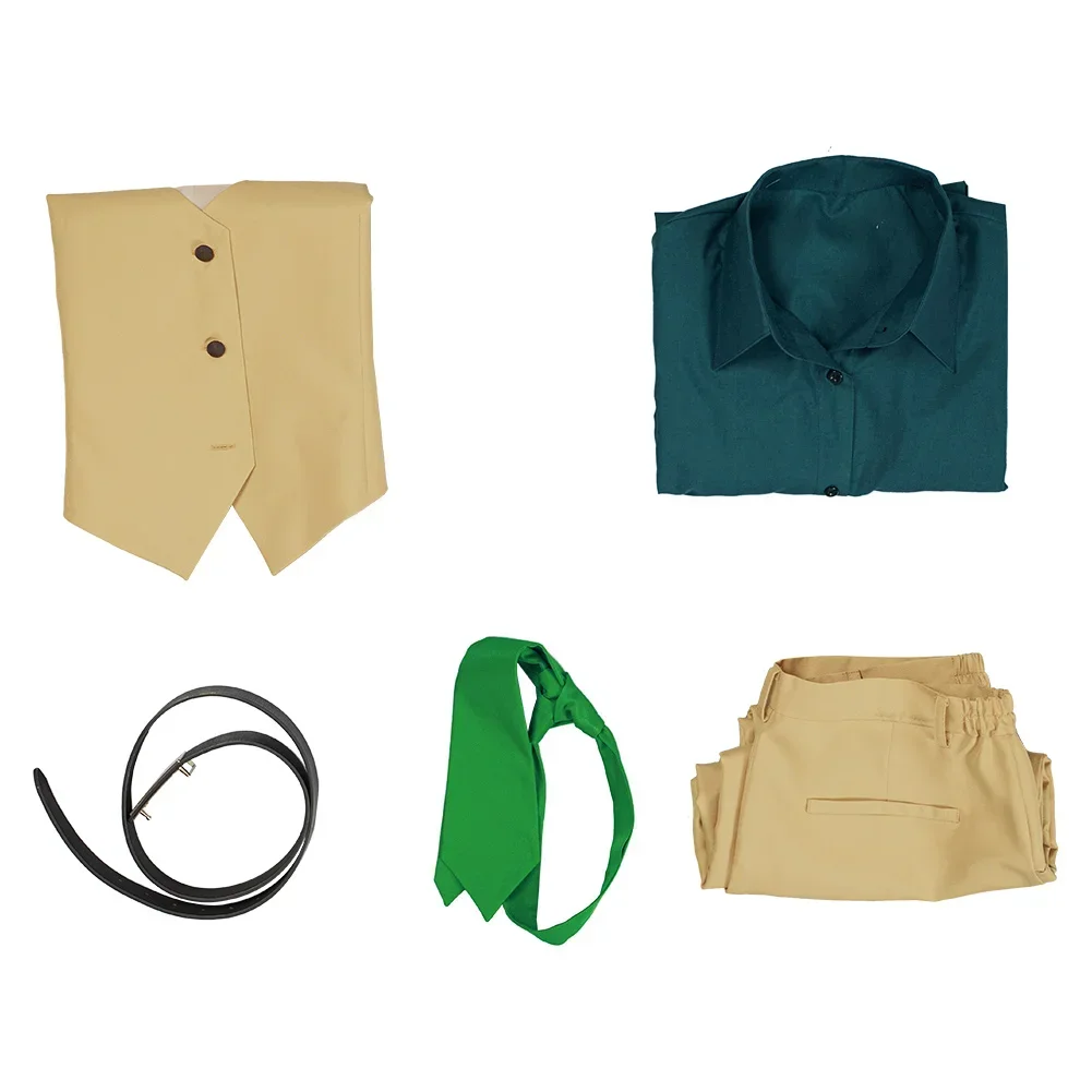 Аниме Kemono Jihen Kohachi Inugami Косплей Костюм Рубашка Broek Одежда Хэллоуин Карнавальный