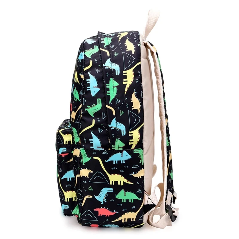 3pcs/set School Backpack Nylon Daypack Schoolbag Bookbag Lunch Bag Pencil Case