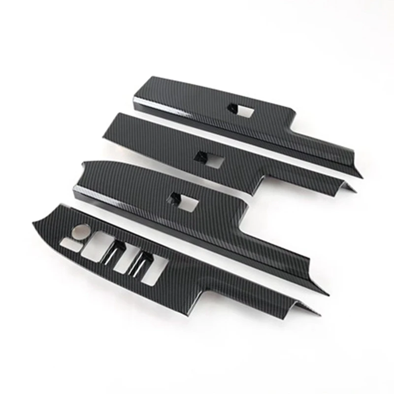 

Car Carbon Fiber Window Glass Lift Button Switch Cover Trim Door Armrest Panel For Toyota Bz4x 2022 2023