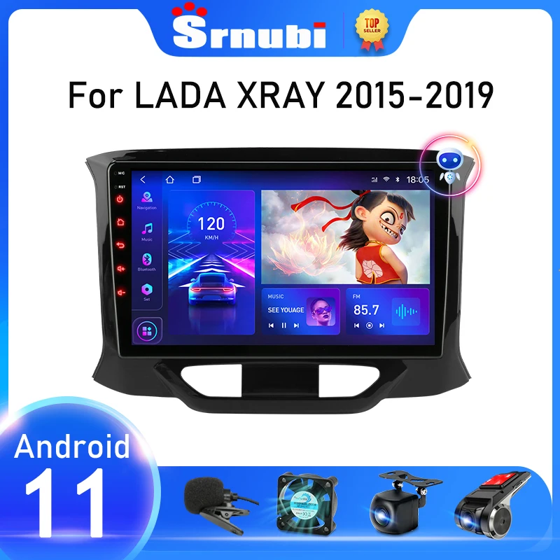 srnubi android 11 car radio for lada x ray xray 2015 2019 multimedia player 2 din navigation gps carplay autoradio stereo dvd free global shipping