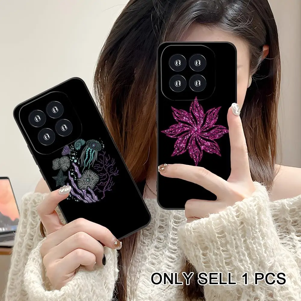 Фото Блестящий чехол для телефона Xiaomi 17 15 14 13 12 Mi 11 T Ultra Lite Pro S X 5G, мягкий противоударный чехол из ТПУ №1