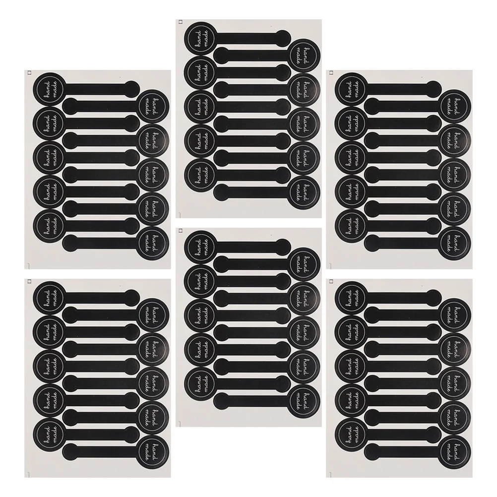 

60 Sheets of Delicate Sealing Label Stickers Hand Themed Stickers Gift Seal Stickers