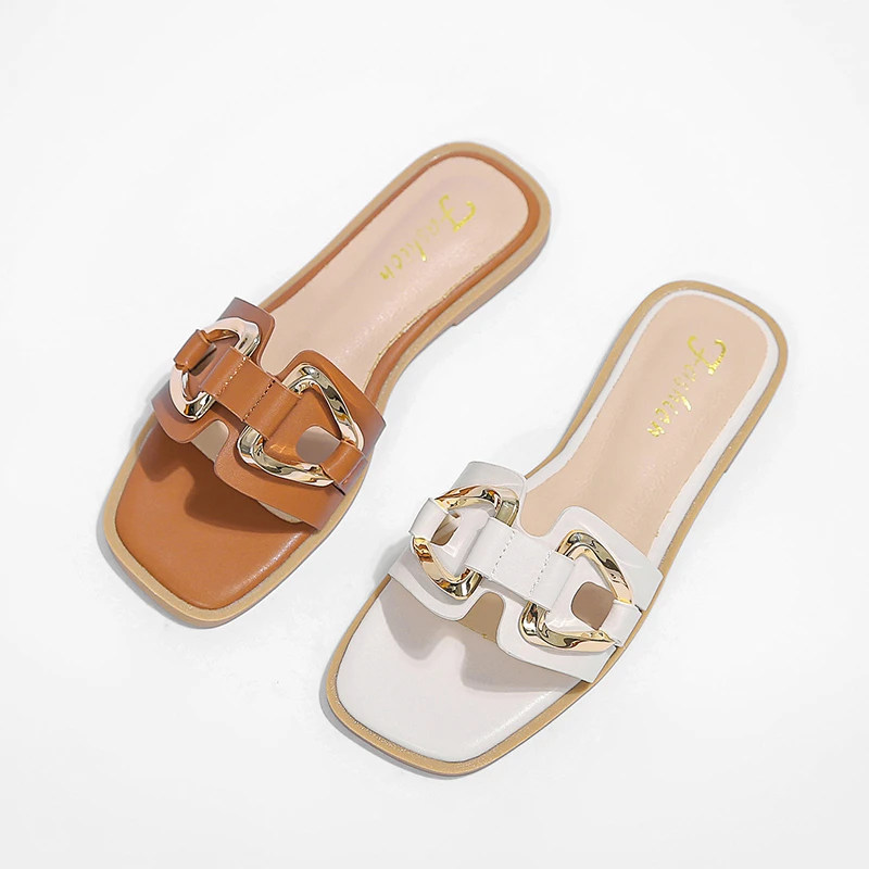 

Summer Slippers Flat Shoes Women's Home Beach Floors Luxury Slides Casual Woman Summer 2022 Sandals Girls Designer Free Shipping