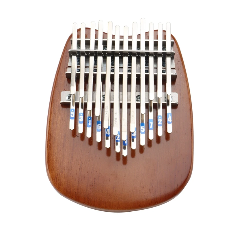 

Double Layer Chromatic Kalimba 24 Key Innovative Design Metal Frame Finger Piano Solid Rubber Wood Mbira Instrument