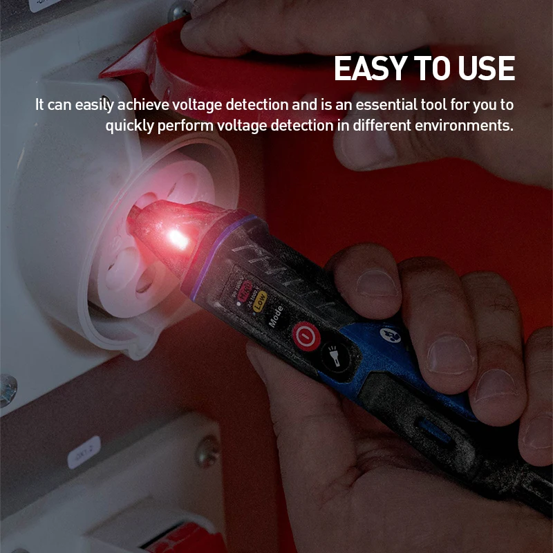 Фото Цифровой бесконтактный детектор напряжения Bosch GVD 1000-17 Professional, измерительный прибор с двумя диапазонами напряжения 24В-1000В переменного тока №4