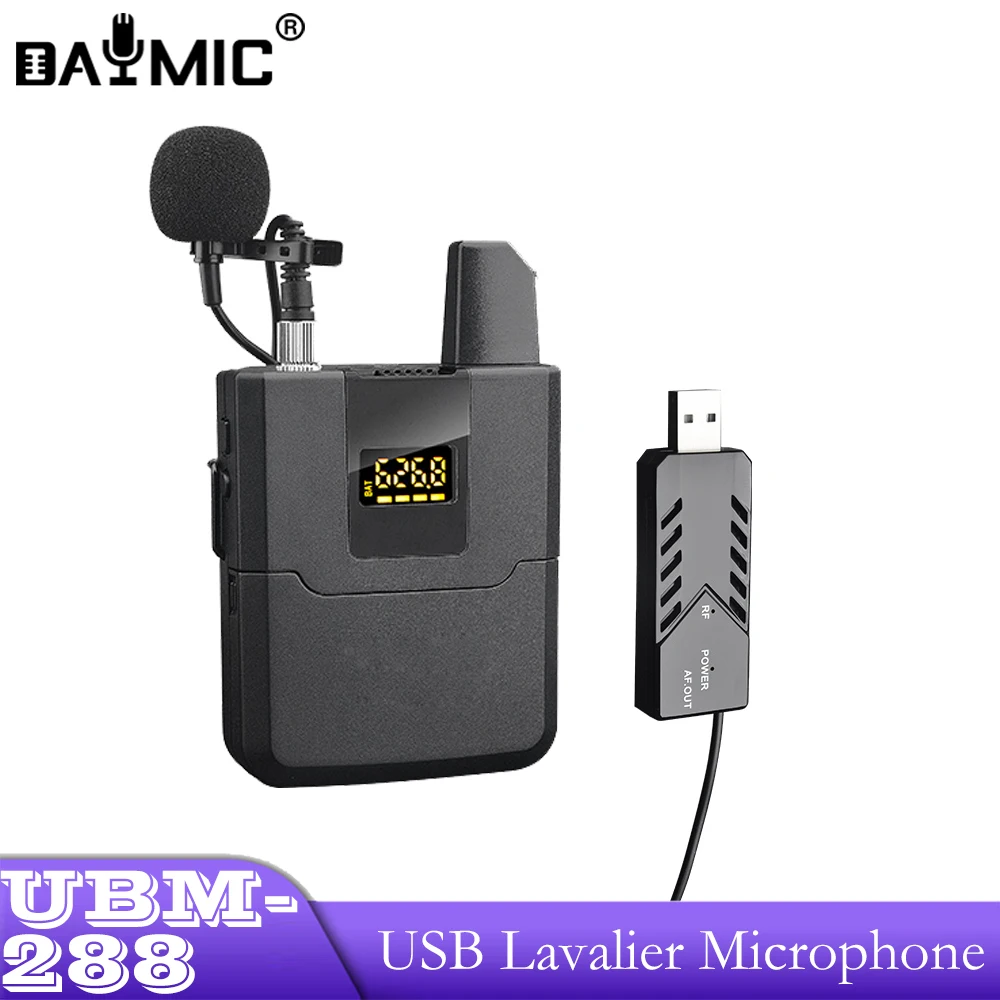 

AOSHEN UBM-288 гарнитура Mic воротник USB компьютер петличный отворот
