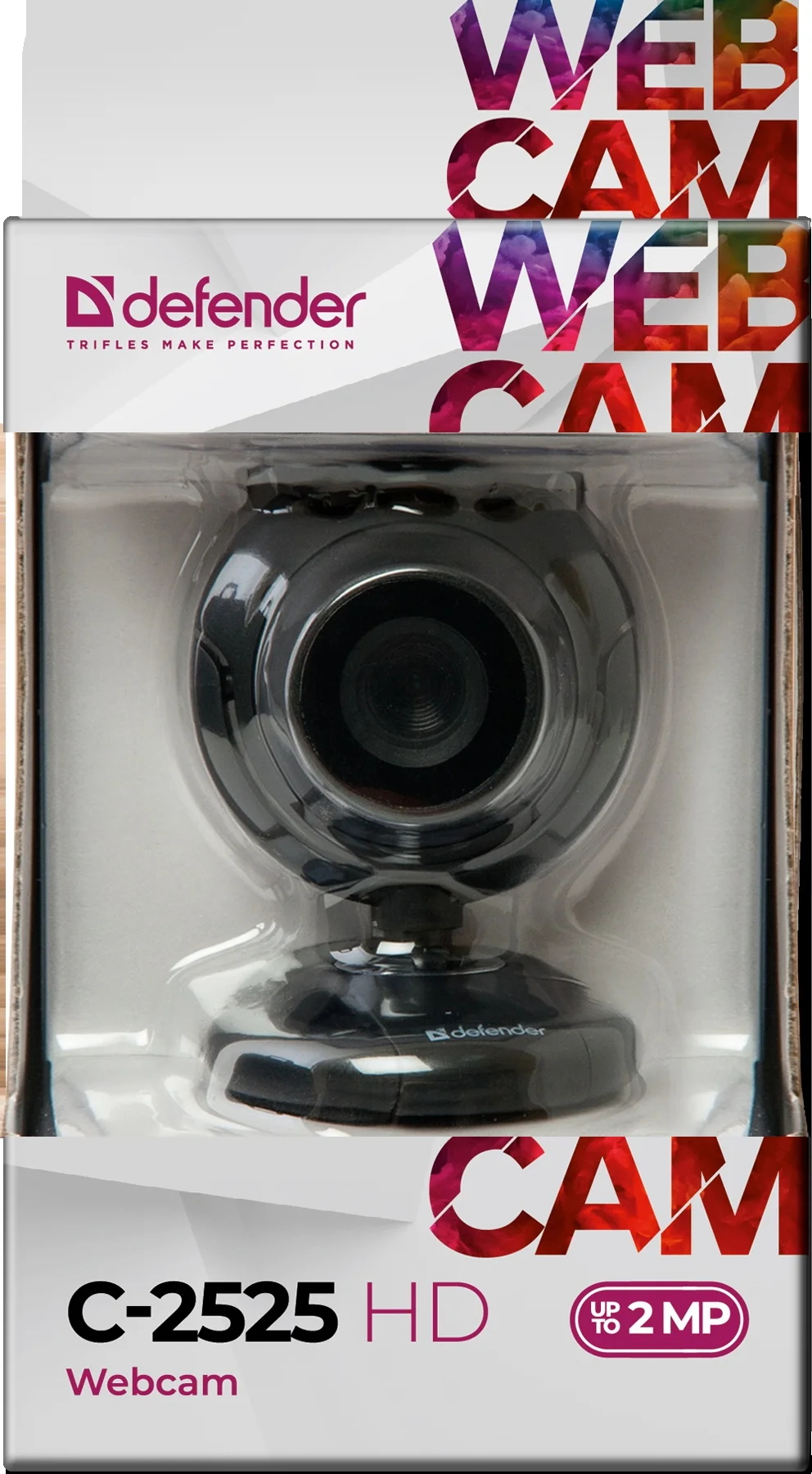 Internet camera defender c-2525hd 2 MP universal Mount photo button 1600x1200 pixels good hd quality for computer oldi.ru oldi store video s