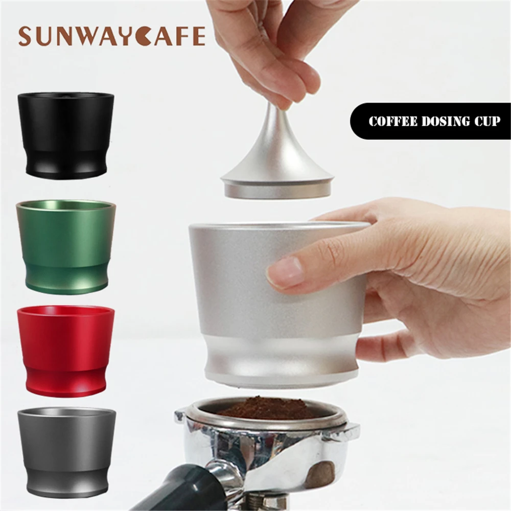 

Funnel Portafilter Coffee Tamper Aluminum Intelligent Dosing Ring 51/53/58mm Brewing Bowl Coffee Powder for Espresso Barista