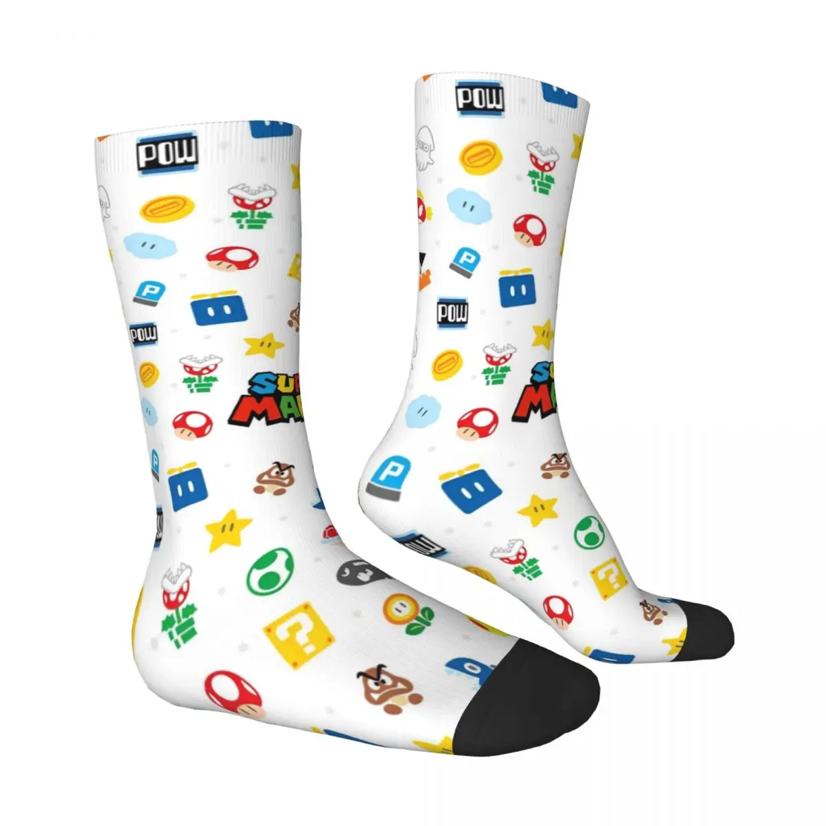 Носки Super Mario забавные чулки мужские высококачественные спортивные носки для