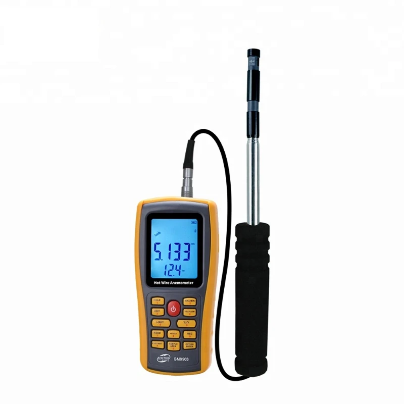 

GM8903 High Sensitivity Handheld Wind Speed Gauge Meter Measure Anemometer Hot Wire Anemometer