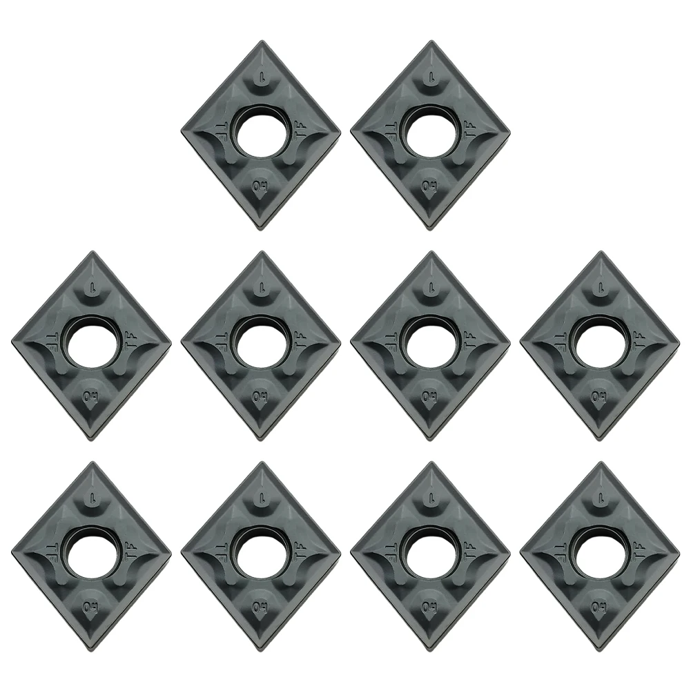 

Factory Workshop Carbide Inserts Turning Inserts 10PCS 1PC 80° CNMG 431-TF IC907 CNMG120404-TF Grey Replacement