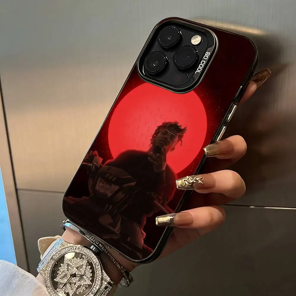 Фото Чехол для телефона Rapper -999 J-Juice W-WRLD для iPhone 17, 16, 11, 12, 13, 14, 15, 16 Pro Max Plus, цветной, серебристый, с защитным бампером №3