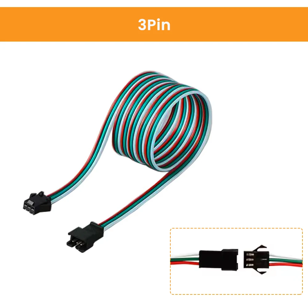 

YANKE Удлинительный кабель для светодиодной ленты JST SM 2Pin 3Pin 4Pin 0,5/1/2 м