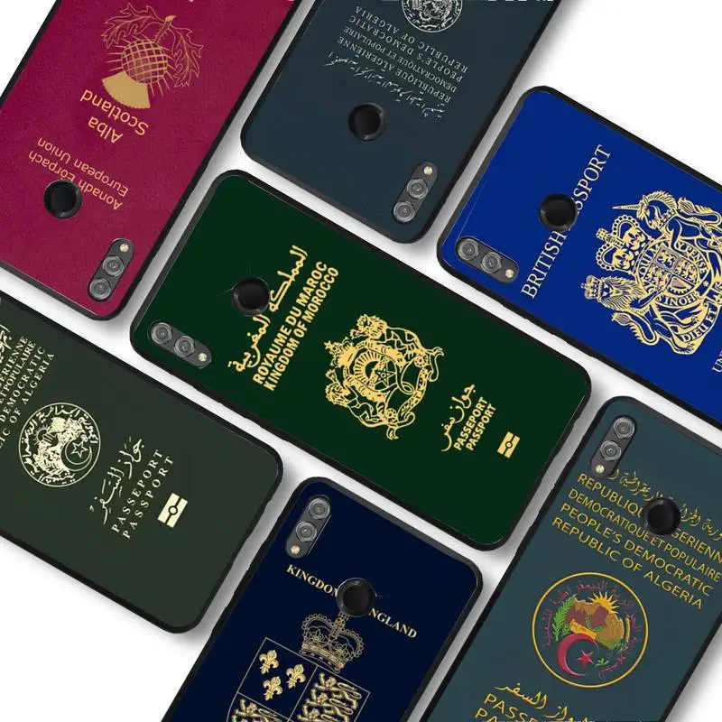 

Passport Phone Case For Huawei honor 10Lite 10i 20 8x 10 for Honor 9lite 9xpro Back Coque