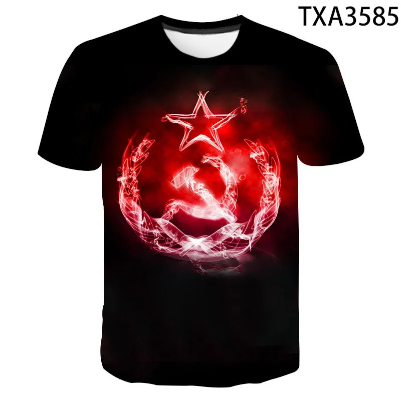 

2020 New Summer CCCP 3D T shirt Casual Men Women Children Fashion Streetwear Boy Girl Kids Printed T-shirt Cool Tops Tee