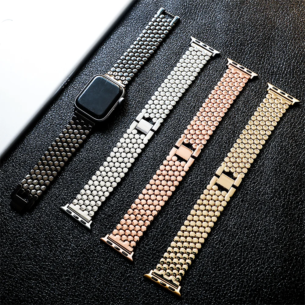 

Ремешок из нержавеющей стали для Apple watch band 44 мм 45 мм 41 мм 40 мм 42 мм 49 мм 38 мм, браслет для часов correa iwatch series ultra 7 SE 6 5 4 3 8