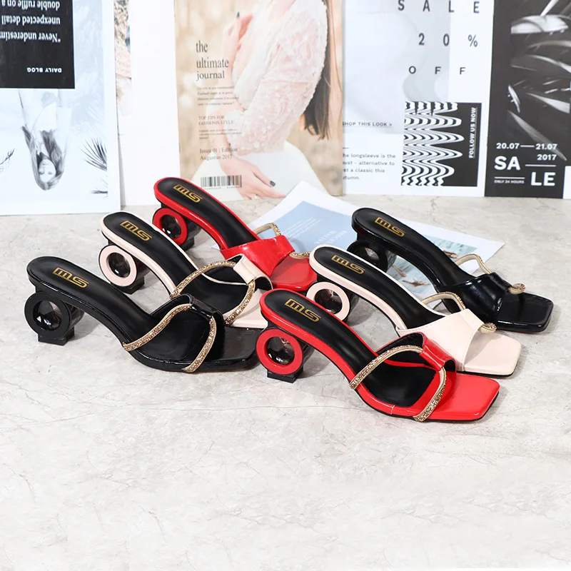 

Шлепанцы женские с блестками, сланцы, желейные, Модные низкие, Роскошная ткань, резина, базовая Лакированная обувь, большие размеры, лето 2023