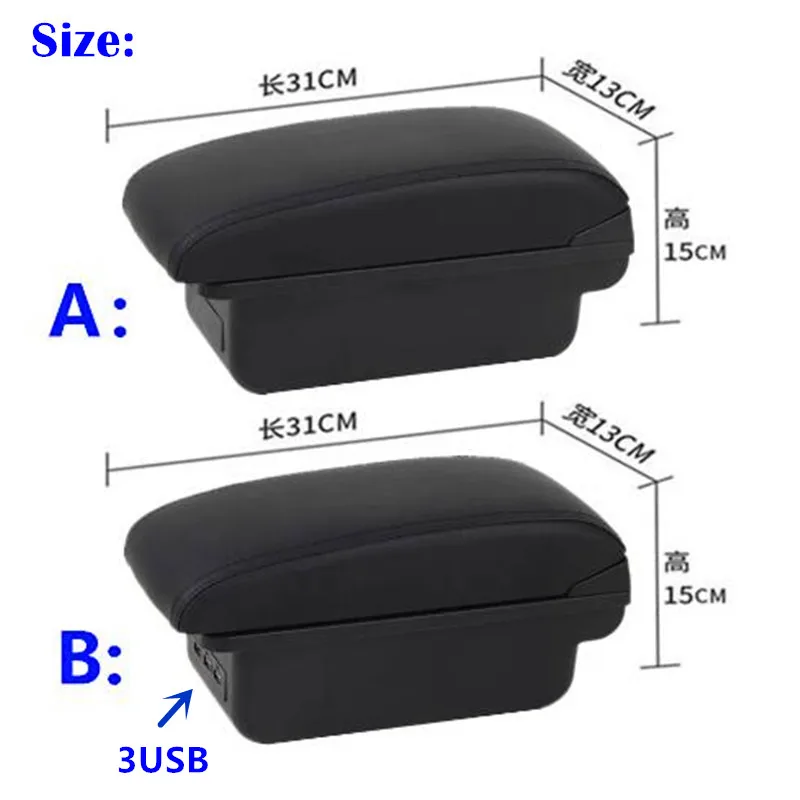 Chevrolet Spark 3 III Aveo T200 Кожаный/АБС-пластик Подлокотник Аксессуары Для Хранения Салона