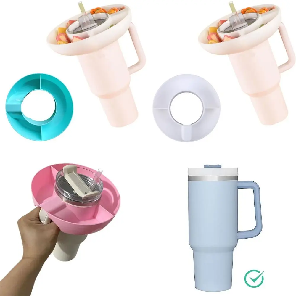 

Plastic Snack Cup Holder Accessories Blue Pink Snack Fruit Plate White Orange Car Mounted Drinking Cup Picnic