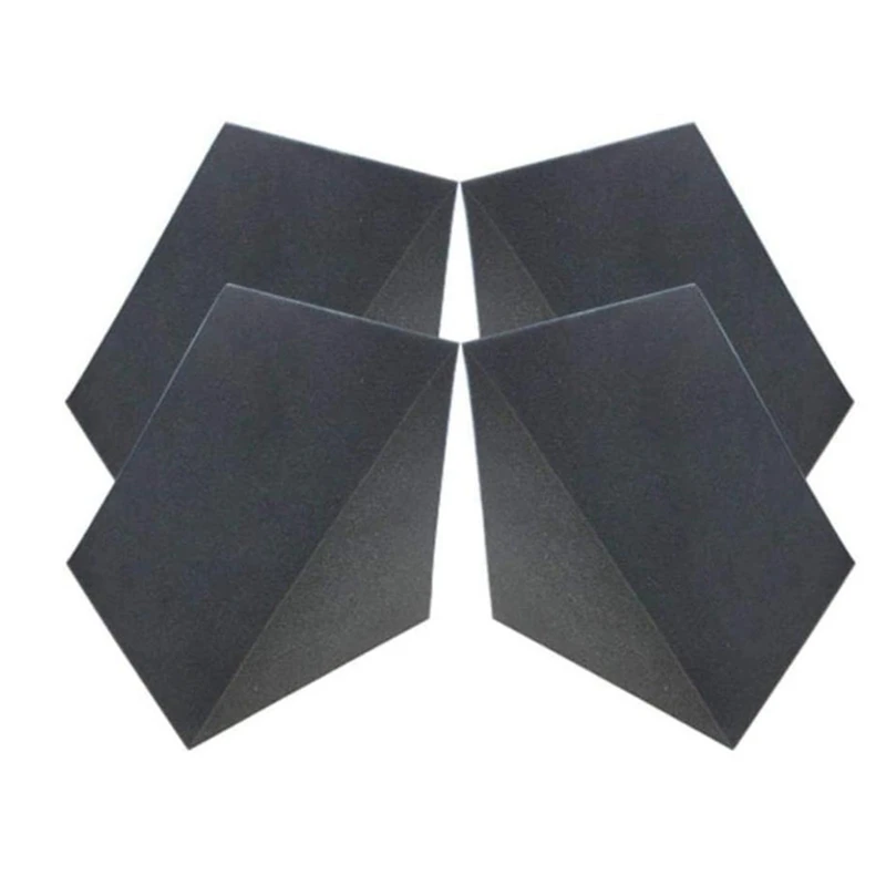 

4 Pcs Panels Studio Acoustic Soundproof Foam,Sound Treatment Triple-Cornered Corner Bass Trap,Sound Panels Foam Wedges